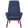 Chaise de relaxation Bleu Tissu 