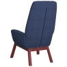 Chaise de relaxation Bleu Tissu 