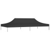 Toit de tente de réception 6x3 m Noir 270 g/m² 