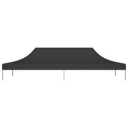 Toit de tente de réception 6x3 m Noir 270 g/m² 