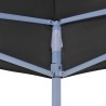 Toit de tente de réception 6x3 m Noir 270 g/m² 