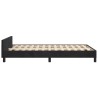 Cadre de lit sans matelas noir 120x190 cm velours 