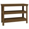 Banc de travail Marron miel 110,5x50x80 cm Bois de pin massif 