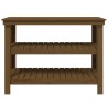 Banc de travail Marron miel 110,5x50x80 cm Bois de pin massif 