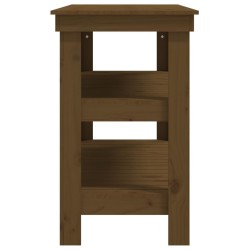 Banc de travail Marron miel 110,5x50x80 cm Bois de pin massif 