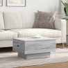 Table basse sonoma gris 60x45x31 cm bois d'ingénierie 