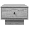 Table basse sonoma gris 60x45x31 cm bois d'ingénierie 