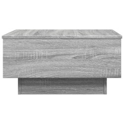 Table basse sonoma gris 60x45x31 cm bois d'ingénierie 