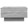Table basse sonoma gris 60x45x31 cm bois d'ingénierie 