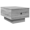 Table basse sonoma gris 60x45x31 cm bois d'ingénierie 