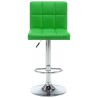 Tabourets de bar lot de 2 vert similicuir 