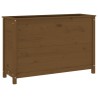 Lit surélevé de jardin brun miel 119,5x40x78 cm pin massif 