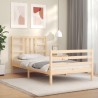 Cadre de lit sans matelas 100x200 cm bois massif de pin 
