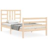 Cadre de lit sans matelas 100x200 cm bois massif de pin 