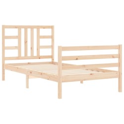 Cadre de lit sans matelas 100x200 cm bois massif de pin 