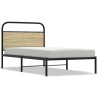Cadre de lit sans matelas 90x200cm chêne sonoma bois ingénierie 