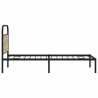 Cadre de lit sans matelas 90x200cm chêne sonoma bois ingénierie 
