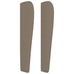 Tête de lit avec oreilles Taupe 163x23x118/128 cm Tissu 