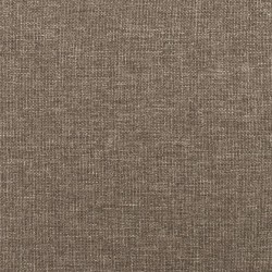 Tête de lit avec oreilles Taupe 163x23x118/128 cm Tissu 
