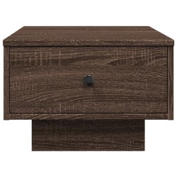Table basse chêne marron 60x45x31 cm bois d'ingénierie 