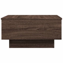 Table basse chêne marron 60x45x31 cm bois d'ingénierie 