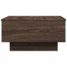 Table basse chêne marron 60x45x31 cm bois d'ingénierie 