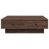 Table basse Chêne marron 90x90x28 cm Bois d'ingénierie 