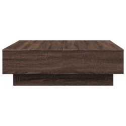 Table basse Chêne marron 90x90x28 cm Bois d'ingénierie 