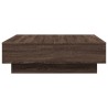 Table basse Chêne marron 90x90x28 cm Bois d'ingénierie 