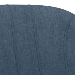 Tabourets de bar lot de 2 bleu tissu 