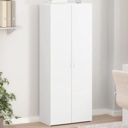 Armoire de classement blanc 60x32x153 cm bois d'ingénierie 