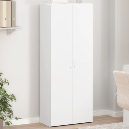 Armoire de classement blanc 60x32x153 cm bois d'ingénierie 