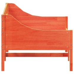 Lit de jour sans matelas cire marron 90x190 cm bois pin massif 