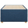Cadre de lit sans matelas bleu 90x190 cm tissu 