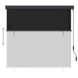 Store roulant d'extérieur 160x250 cm Anthracite 