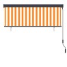 Store roulant d'extérieur 160x250 cm Blanc et orange  