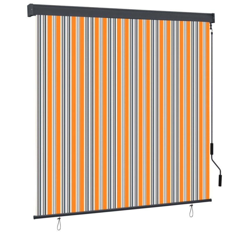 Store roulant d'extérieur 160x250 cm Jaune et bleu Store roulant d'extérieur 160x250 cm Jaune et bleu