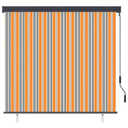 Store roulant d'extérieur 160x250 cm Jaune et bleu 
