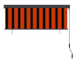 Store roulant d'extérieur 160x250 cm Orange et marron 