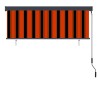 Store roulant d'extérieur 160x250 cm Orange et marron 
