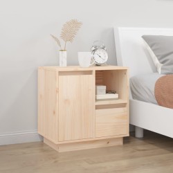 Table de chevet 50x34x50 cm Bois de pin massif 