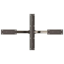 Pied de table basse en forme d'araignée noir 98 x 58 x (42-43) cm en acier 