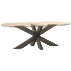 Pied de table basse en forme d'araignée noir 98 x 58 x (42-43) cm en acier 