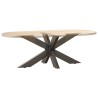 Pied de table basse en forme d'araignée noir 98 x 58 x (42-43) cm en acier 
