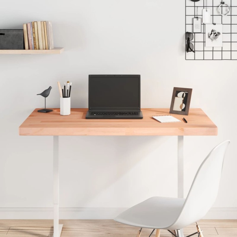 Dessus de bureau 100x60x4 cm bois massif de hêtre 