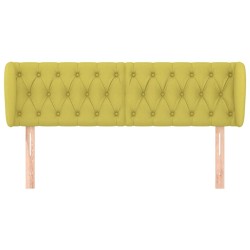 Tête de lit avec oreilles Vert 147x23x78/88 cm Tissu 