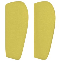 Tête de lit avec oreilles Vert 147x23x78/88 cm Tissu 
