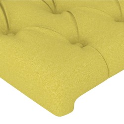 Tête de lit avec oreilles Vert 147x23x78/88 cm Tissu 
