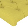 Tête de lit avec oreilles Vert 147x23x78/88 cm Tissu 