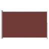 Auvent latéral rétractable de patio 220x300 cm Marron 